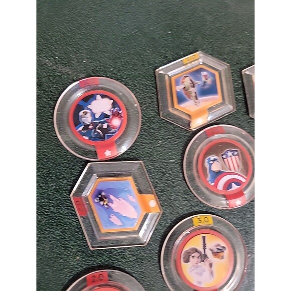 Disney Infinity Power Disc Lot 2.0 3.0 Star Wars super Heroes etc.. Lot - Picture 2 of 7